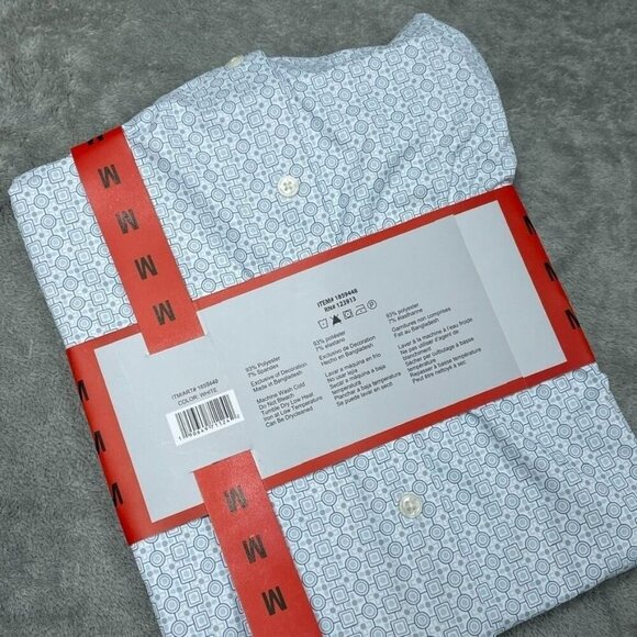 Jachs New York Mens M Short Sleeve Shirt Lightweight Stretch White a0209 - Picture 4 of 6